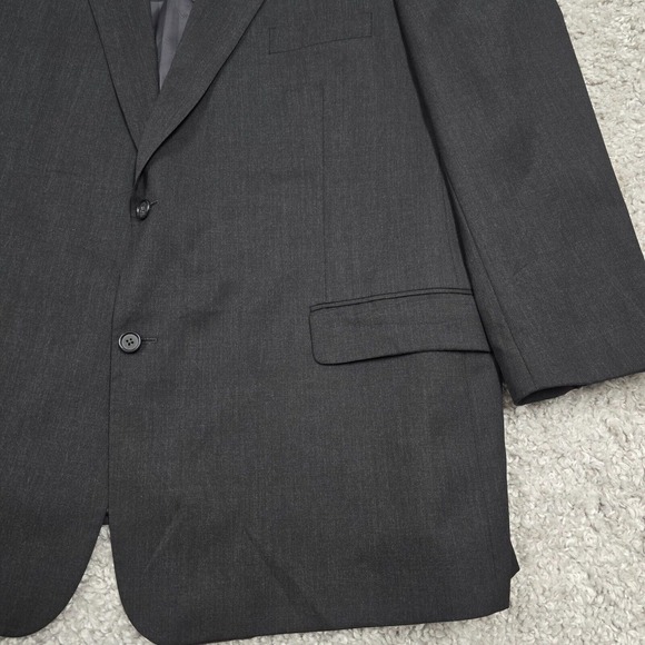 Oak Hill Sport Coat Mens 54R Gray 2 Button Single Vented Wool Formal Wedding - Picture 2 of 14